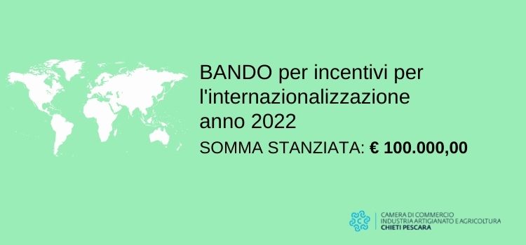 bando internazionalizzazione 2022