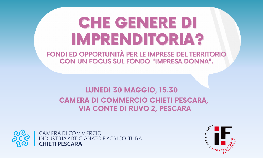 Imprenditoria femminile 30 maggio