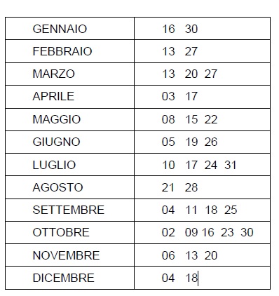 calendario borsa 23